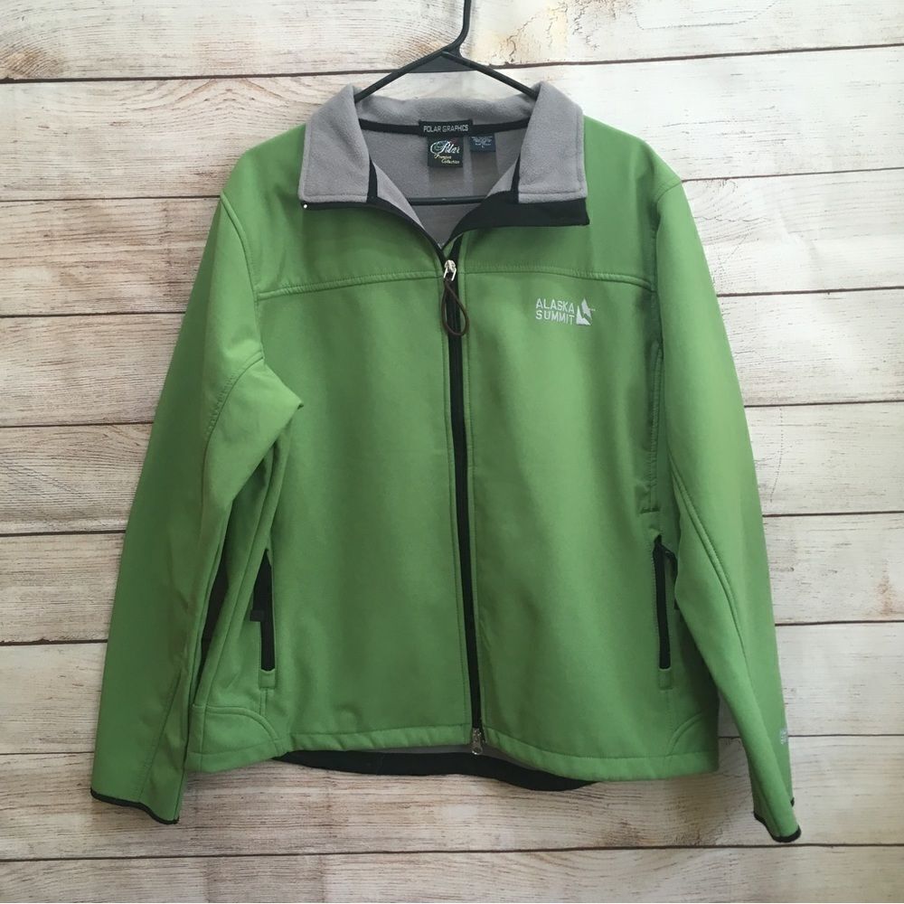 POLAR GRAPHICS ALASKA SUMMITT JACKET IN GREEN‎